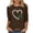 #0006-Brown, variant on Pincandy Women's St. Patrick's Day Lucky Print Round Neck Raglan Long Sleeve Loose Sweatshirt