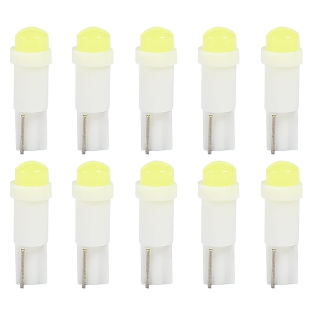 WDOplteas 10 Bombillas LED T5 3D COB para Lámpara Lectura Grupo Instrumentos Coche