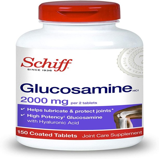 "Schiff Glucosamine With Hyaluronic Acid, 2000mg Glucosamine, Joint