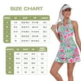 thumbnail image 6 of Women’s Sleeveless Tennis Dress with Polo Collar and Built-in Shorts V Neck Racerback Tennis Dress with Ruffle Hem and Pockets, 6 of 6