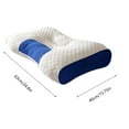thumbnail image 3 of Hkapeg Cervical Support Pillow for Neck, Shoulder, and Back Pain Relief; Ergonomic Orthopedic Cont𝐨ur - for Back and Sid𝐞 Sl𝐞epers - Gentle, Midsize, 3 of 5
