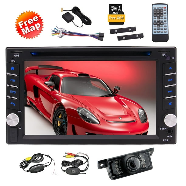Double Din 6.2 inch Car Radio LCD Touch Screen InDash Car Stereo Head
