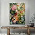thumbnail image 3 of 1pc Extra Large Abstract Floral Versatile Wall Art Canvas - Vibrant Colorful Flowers Impressionist Blooming Garden Mural, Nordic Bohemian Style Heavy Texture Knife Painting, 3 of 8