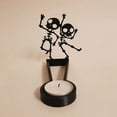 thumbnail image 3 of Shadow Candle Holder Projection Candlestick Collectible Halloween Spooky Atmósfera para hoteles Holidays Table Centerpiece Festivals Clubs Estilo C, 3 of 9