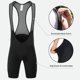 thumbnail image 5 of Qualidyne Shorts Tipo Peto de Ciclismo para Hombre, Petos Acolchados 4D para Bicicleta de Carretera con Parte Superior de Malla Transpirable y Dobladillo de Pierna de Doble Capa, 5 of 6