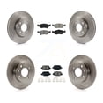 thumbnail image 1 of Transit Auto Front Rear Disc Brake Rotors and Semi-Metallic Pads Kit for Car Fiat 500 K8S-101467, 1 of 11