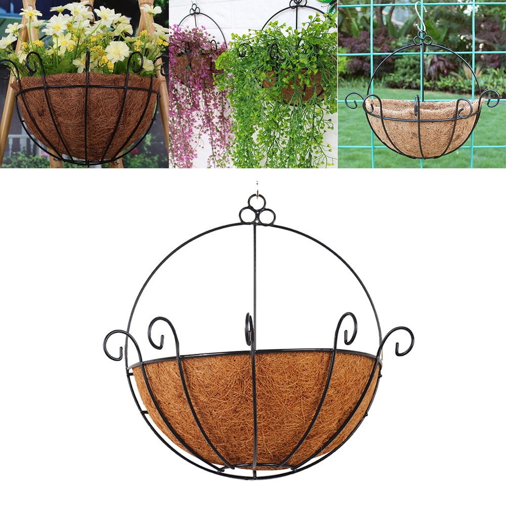 Wall Decoration Liner Coconut Palm Metal Hanging Baskets