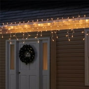 Celebrations Clear Incandescent Icicle Lights Holiday Lighting, 68.04"