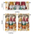 thumbnail image 6 of Autumn Decor Kitchen Curtains Set of 3 with Valance Fall Leaves Pumpkin Design Farmhouse Window Panels, 6 of 6