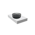 thumbnail image 2 of Scotch 14" Round Decorative Light Black Vessel Glass Sinks With 30" White Base, 2 of 7