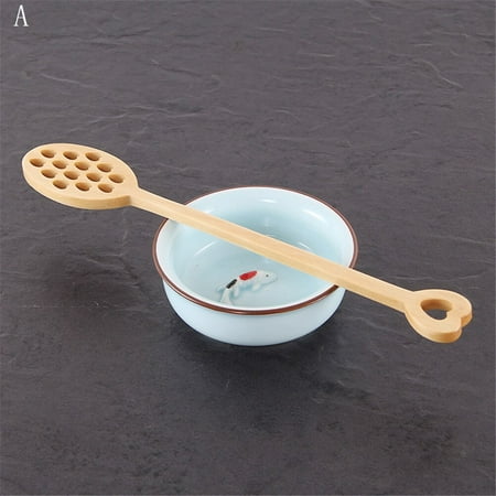 

Bionic Natural Wood Honey Dipper Mixing Stick Spoon Healthy Long Handle Kitchen Mixing Bar Spoon