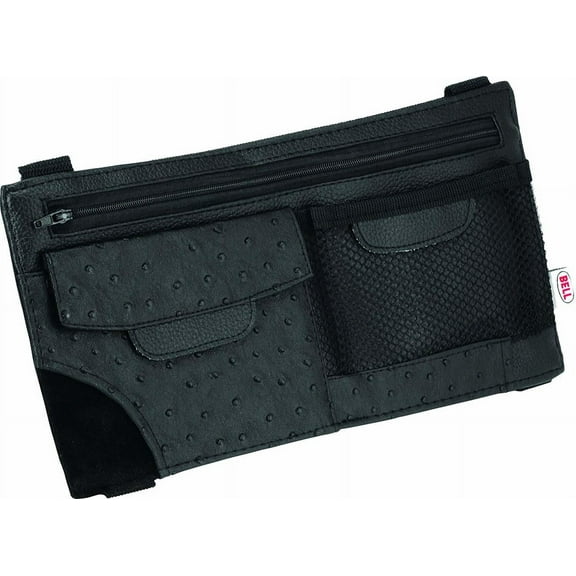 Bell Automotive 22-1-33225-8 Black Ostrich Vehicle Visor Organizer