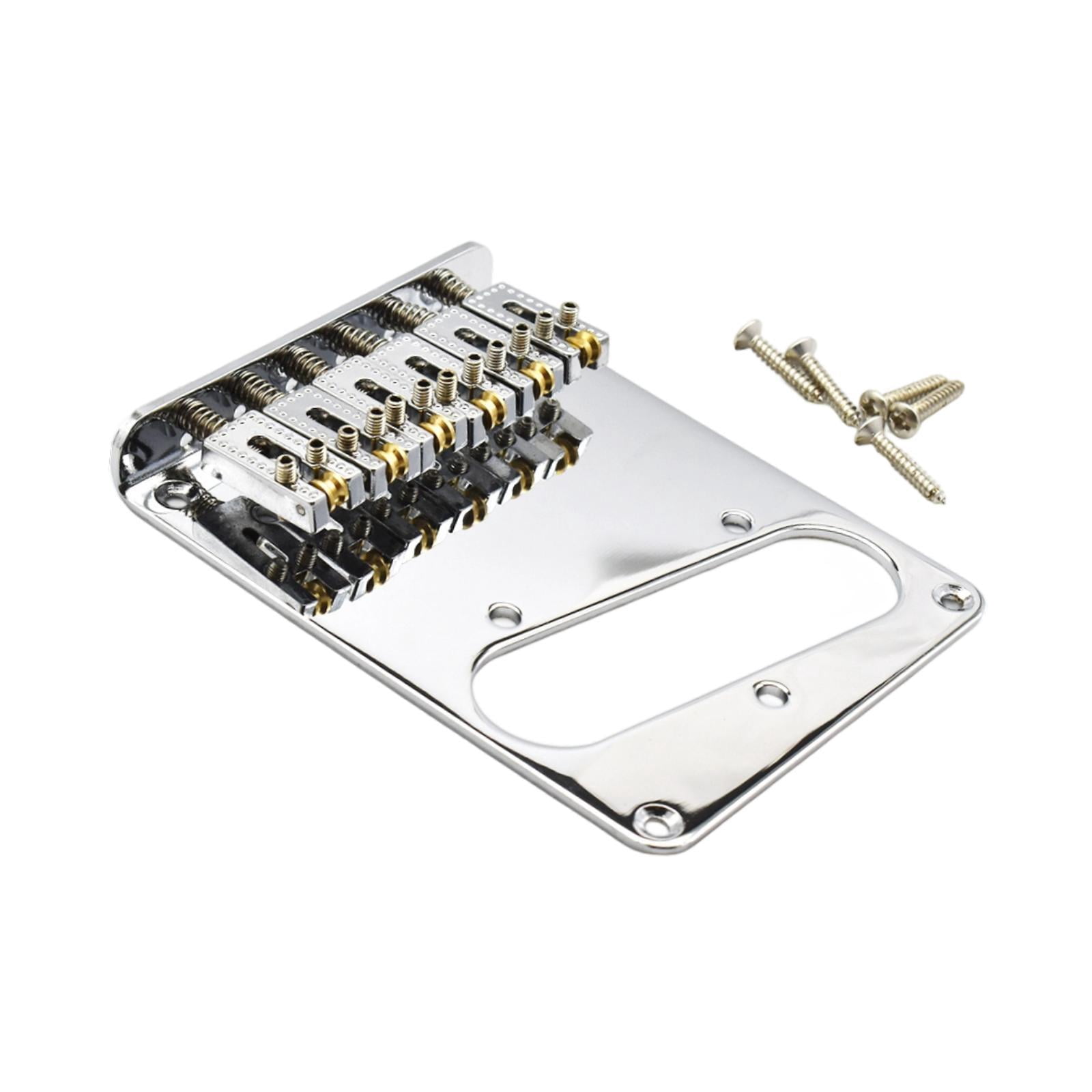 Dualoai Electric Guitar Bridge for 6 String High Performance Sturdy Guitar Tailpiece