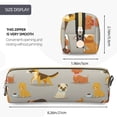 thumbnail image 3 of Balery Cute Dog Estuche de Lápices de Cuero Impreso, Estuche para Suministros de Arte, Estuche de Lápices con Cremallera, Estuche de Almacenamiento de Papelería, 3 of 7