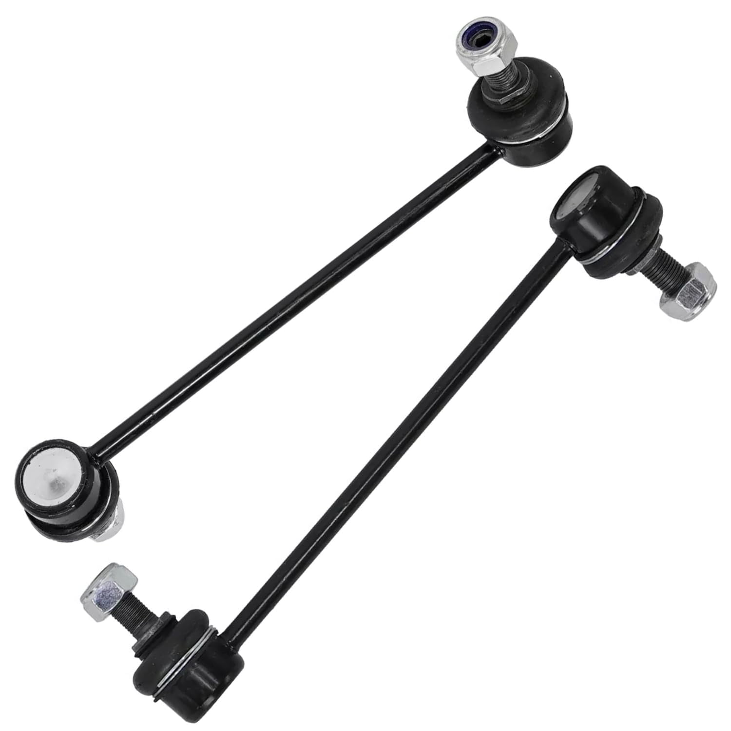 Detroit Axle - Front 6pc End Suspension Kit for 2010-2013 Kia Soul, 2 Lower Control Arms with Ball Joint Assembly 2 Stabilizer Sway Bar End Links 2 Outer Tie Rods 2011 2012 Replacement
