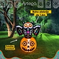 thumbnail image 2 of Inflable de Halloween búho alebrije de 1.6m de alto para exteriores decoración día de muertos Artego, 2 of 6