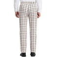 thumbnail image 3 of INSPIRE CHIC Men's Checked Prom Trousers Formal Plaid Suit Pants, 3 of 6