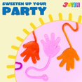 thumbnail image 3 of Large 24Pcs Glitter Sticky Hands Party Favors, Party Table Favors Set for Kids, Holiday Traditions, Classroom Treasure Box Carnival Prizes Bulk Pinata Stuff Toys, 3 of 7