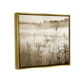 thumbnail image 4 of Stupell Industries Sepia Foggy Lake View Landscape Photography Gold Floater Framed Canvas Art Print Wall Art, 31 x 25, 4 of 10