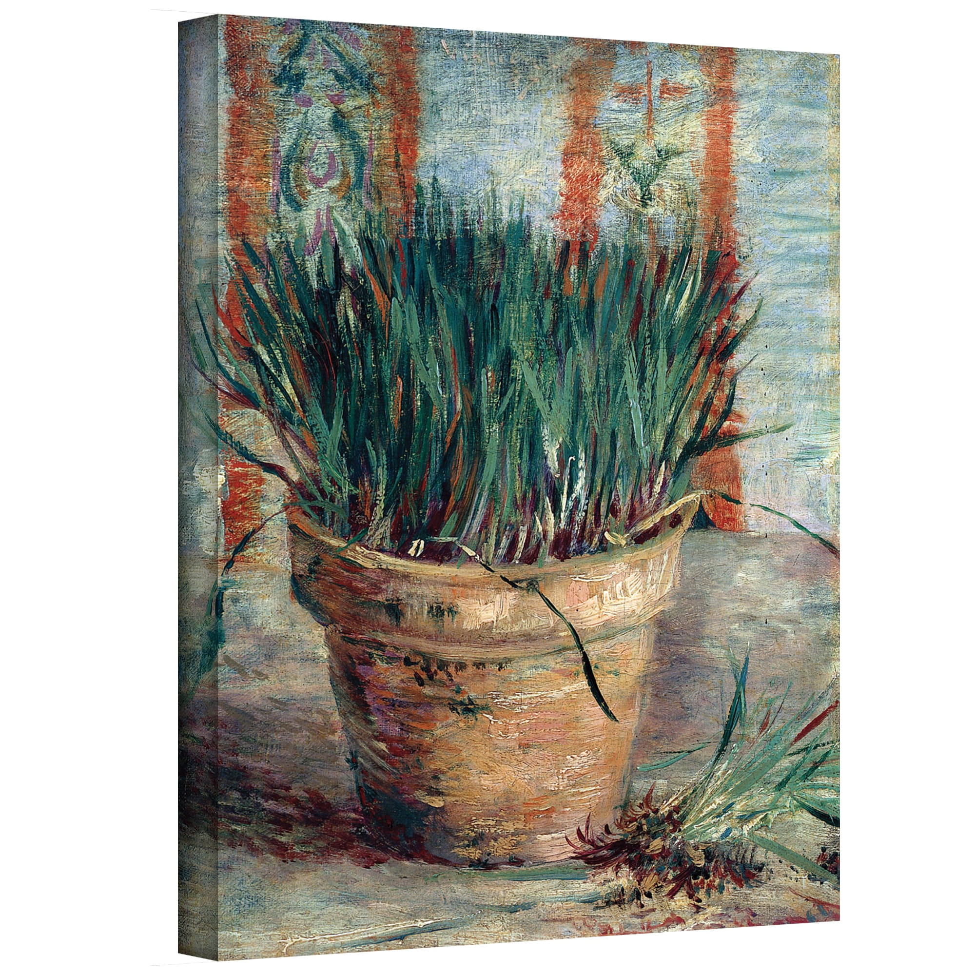 Vincent Van Gogh "Chives" Wrapped Canvas Art