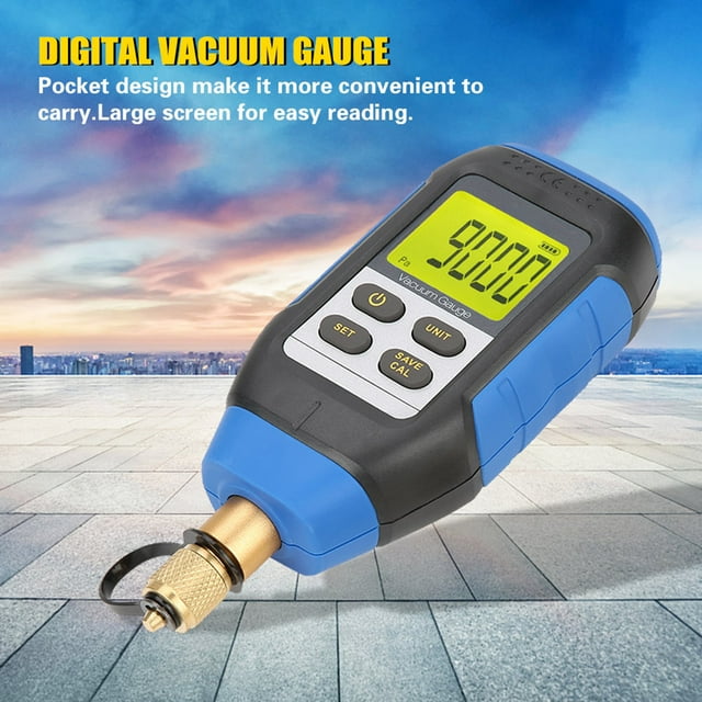 Digital Vacuum Gauge, Air Vacuum Gauge, High Precision For Air Condition Atmospheric Environment ANGGREK Otros
