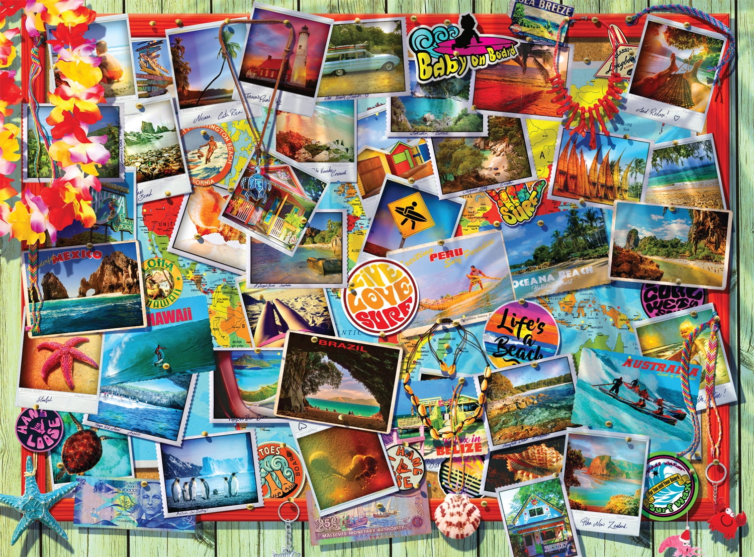 Buffalo Games 1000-Piece Beaches Around the Globe Interlocking Jigsaw Puzzle for Adults Ages 14+