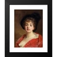 thumbnail image 2 of Gustave Jean Jacquet 15x18 Black Modern Framed Museum Art Print Titled - Woman in Red (C. 1870-90), 2 of 5