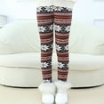 thumbnail image 3 of Esaierr 3PCS Toddler Girls Fleece Lined Leggings for Kids Winter Pants Trousers Kids Thick Warm Printed Pants for 3-12 Years, 3 of 5