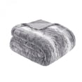 thumbnail image 3 of Premium grey faux fur blanket 66x90 inch reversible design machine wash separately low tumble dry oeko tex certified, 3 of 10