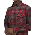 thumbnail image 5 of Chaps Men's & Big Men's Stretch Knit Flannel Button Down Shirt, Sizes S - 2XL, 5 of 6