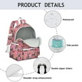 thumbnail image 4 of Chihuahua and Flower Florals Backpack for School,Cute School Bag,Schoolbag with Adjustable Shoulder Straps & Padded Back,13.4"x11"x4.7", 4 of 6