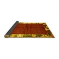 thumbnail image 2 of Ahgly Company Indoor Square Abstract Yellow Contemporary Area Rugs, 5' Square, 2 of 4