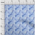 thumbnail image 2 of oneOone Polyester Spandex Light Blue Fabric Abstracts Fabric For Sewing Printed Craft Fabric By The Yard 56 Inch Wide, 2 of 5