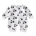thumbnail image 1 of Bébé Fille Garçon Noël Automne Combinaison Bambins Imprimer Cou Manches Longues Zip-Up Rompers, 1 of 6