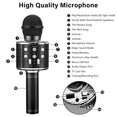 thumbnail image 3 of Syenll Kids Microphone, Wireless Microphone with LED Lights, Portable Singing Toys Gifts for Kids and Adults, Black, 3 of 9