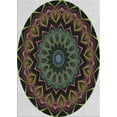 thumbnail image 1 of Ahgly Company Indoor Rectangle Patterned Sage Green Novelty Area Rugs, 9' x 12', 1 of 6