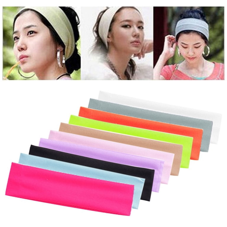 42 Pack Athletic Headbands Polyester Sweat-Absorbing Sports Hair Bands for Women Workout Headbands for Women Men Non Slip Headbands  main image 3