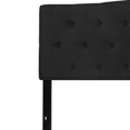thumbnail image 3 of Cambridge Tufted Upholstered King Size Headboard in Black Fabric, 3 of 9
