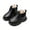 530Black205, variant on FEIFLY Kids Long Boots Fashion Autumn Children Girls Shoes Flat Thick Bottom Non- Easy To Wear PU Upper Comfortable Holiday Winter Footwear