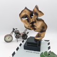 thumbnail image 5 of Máscara de pareja, decoraciones de oficina, figuritas decorativas, decoración moderna de sala de estar, escultura abstracta de poliresina, idea de regalo (negro) TUNC Sencillez, 5 of 5