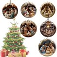 thumbnail image 4 of Christmas Nativity Scene Ornaments Christmas Acrylic 2d Hanging Pendant For Xmas Tree Gift For Family Friends And Christian, 4 of 5