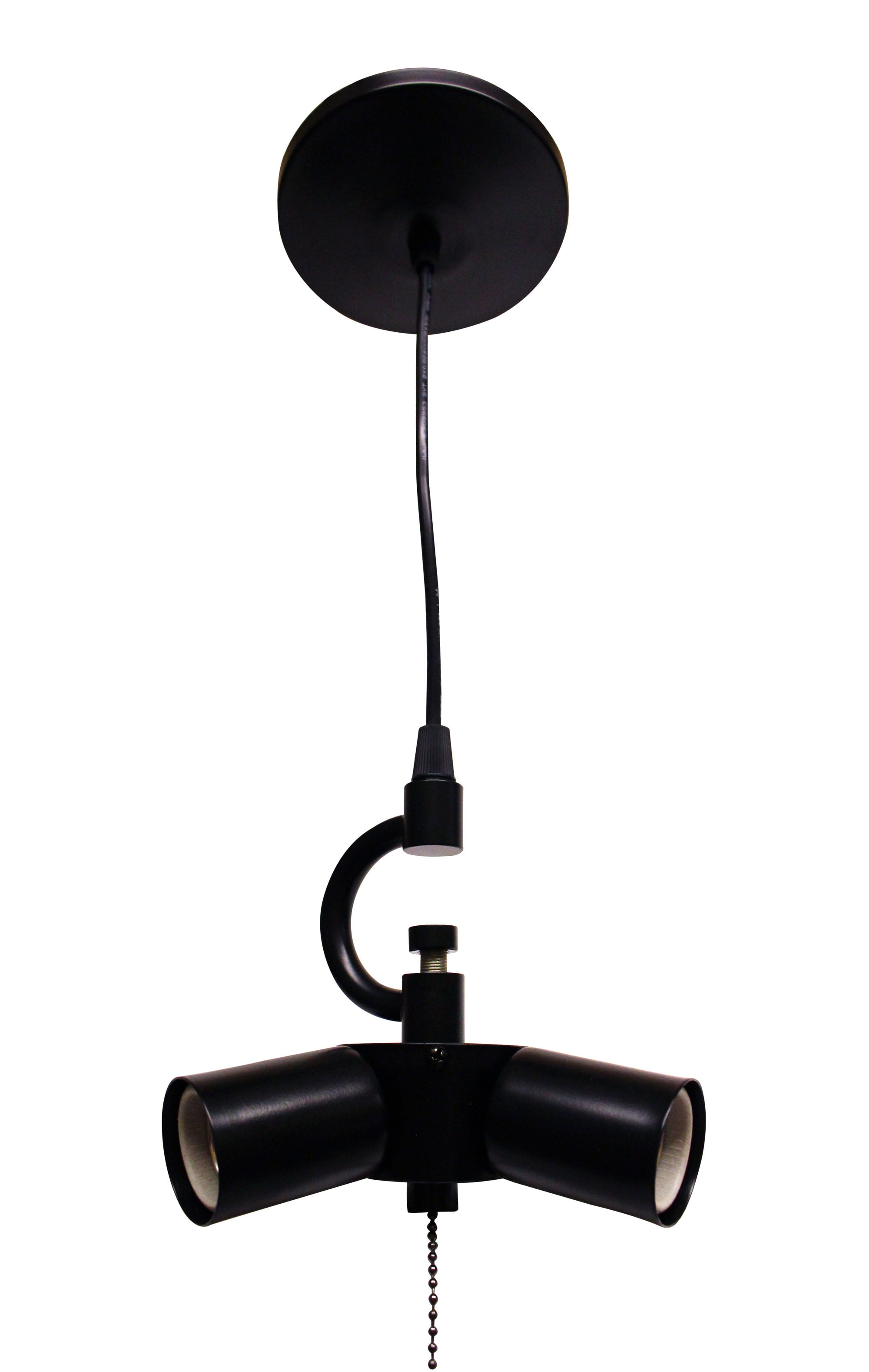 Cloth & Wire Satin Black 3-Light Pendant Light Fixture for Home Lightning
