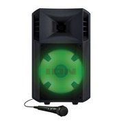 ION Power Glow 300 300-Watt Portable Bluetooth Party System Speaker with Lights, Microphone, and Stereo-Link