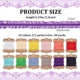 thumbnail image 2 of DIY 30 Yards Double Ruffle Lace Trim 12 Rolls 1 inch Wide Ruffle Stretch Elastic Edging Trim Assorted-Color Fabric Lace Ribbon for DIY Dress Headwear Decoration and Gift Wrapping DIY, 2 of 6