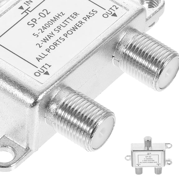 SEWOART High Speed Internet Cable Splitter 1Pc Aluminum Plastic Connector for Signal Splitting