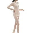 thumbnail image 2 of Clearance Clothes Pitauce Womens Lightweight Thermal Underwear Thin Stretchy Cold Weather Long Johns Base Layer Thermals Top & Bottom, 2 of 7