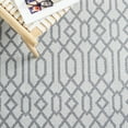 thumbnail image 6 of SAFAVIEH Martha Stewart Delores Geometric Cotton Runner Rug, Silver/Grey, 2' x 5', 6 of 11