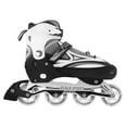 Size 811 Adjustable Inline Skates for Adult Men Ladies Teens Black