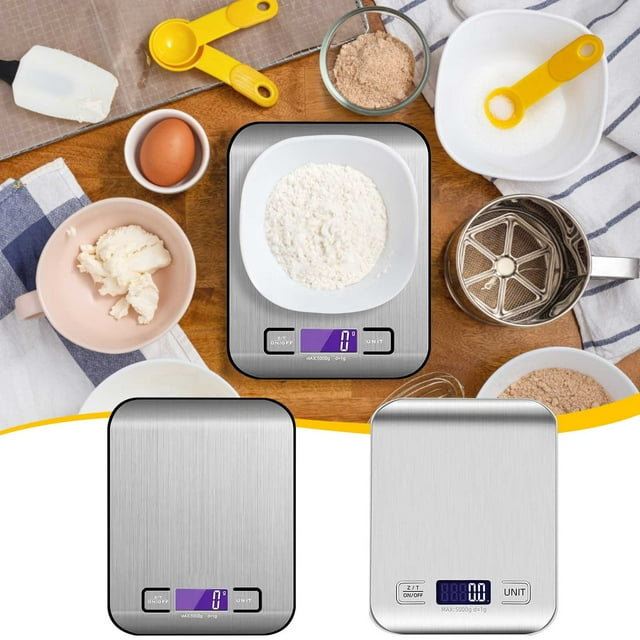 Vaidha Household Stainless Steel Kitchen Small Electronic Charging Food Baking Scale