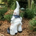thumbnail image 4 of Homestyles Navy Sailor Gnome American Military Solider in White Uniform Large Outdoor Garden Statue 14"H, 4 of 5